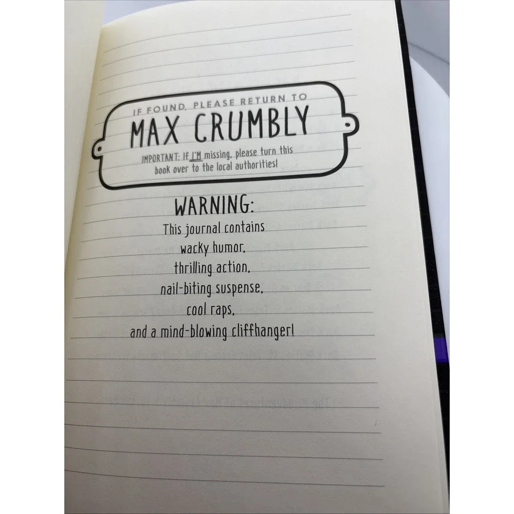 The Misadventures of Max Crumbly 2:‎ Middle School Mayhem (2) Hardcover Like New